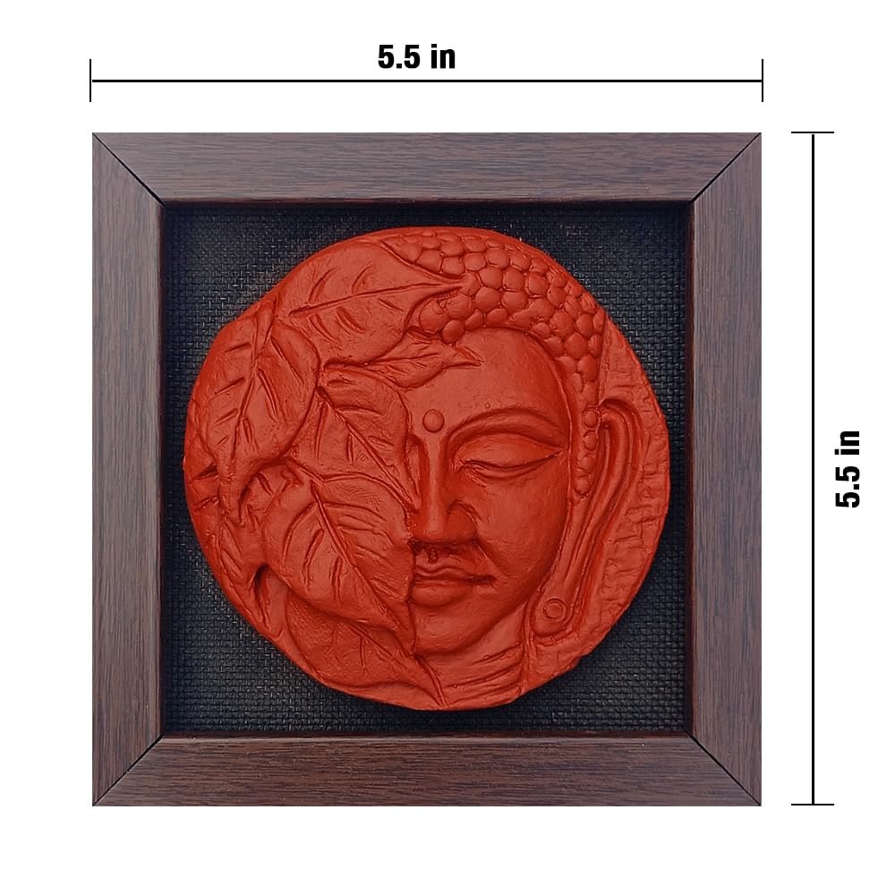 LAAL MATI ART & CRAFT | Handcrafted Terracotta Wall Art | Buddha